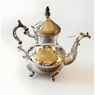 Vintage FB Rogers Genuine Silver Tea Coffee Pot Urn NEW in Box Colonial Chateau - Image 1 of 4