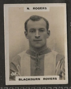 PINNACE FOOTBALL-BLACK OVAL BACK-#0082- BLACKBURN ROVERS - N. ROGERS - Picture 1 of 2
