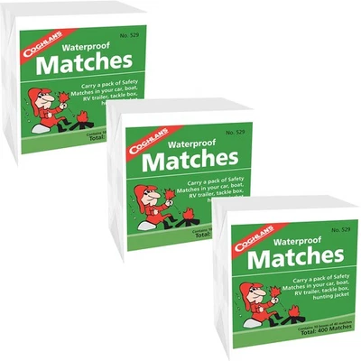 Coghlan's Waterproof Matches (30 Boxes), 1,200 Total Matches, Safety w/ Striker - Image 1 of 3