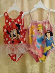 Disney Bathing Suits Girls 4T Princesses & Minnie Tulle Tutu - Picture 1 of 12