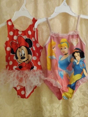 Trajes de baño Disney niñas 4T princesas y minnie tutú de tul Foto 1 de 4