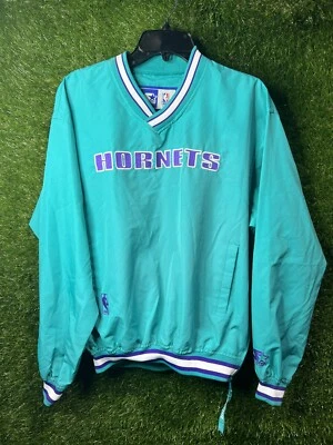 Chaqueta Pullover De Colección Starter Charlotte Hornets NBA con Bolsillos Cremallera Juvenil Talla XL Foto 1 de 4