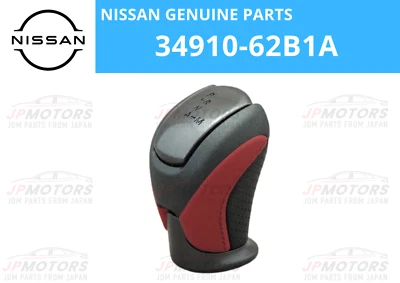 NISSAN NISMO Genuine R35 GTR GT-R Shift Lever Knob Red Black Leather OEM - Image 1 of 4