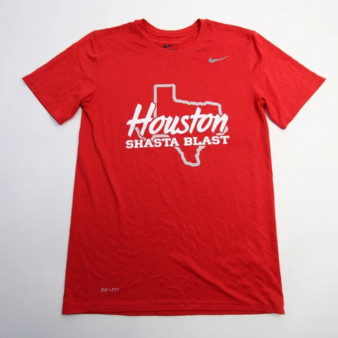 Houston Cougars Nike Nike Tee Short Sleeve Shirt Men's Red Used Cover
