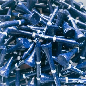 Tempys Tees Navy Blue Bamboo Golf Tees - Pack of 100 (2-3/4") - Picture 1 of 1