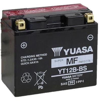 Yuasa AGM Battery - 12V - 10ah - .YT12B-BS - .52 Liter YUAM6212B - Image 1 of 3