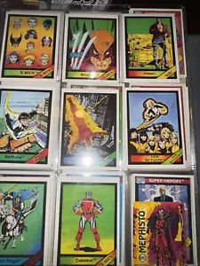 1990 Marvel Universe Series 1 COMPLETE BASE SET, #1-162 + 1987 extra cards - Picture 1 of 22