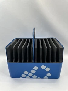 Lock N Charge 10 Slot Padded Tablet Laptop Caddy Metal Carry Case IT Computer B - Picture 1 of 10