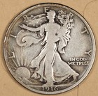 1916-p Walking Liberty Half. Fine. 190798