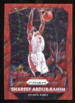 SHAREEF ABDUR-RAHIM 2015-16 Panini Prizm #289 RED Ruby Wave /350 - Image 1 of 2