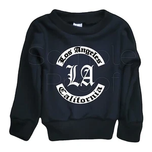 Toddlers Sweatshirt Round LA Los Angeles Halloween Funny Horror All Sizes - Picture 1 of 2