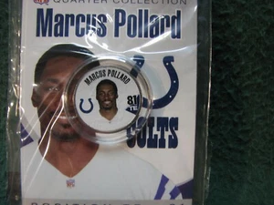 NFL Properties 2004 Colorized Statehood Quarter Marcus Pollard Colts sellado - Imagen 1 de 2