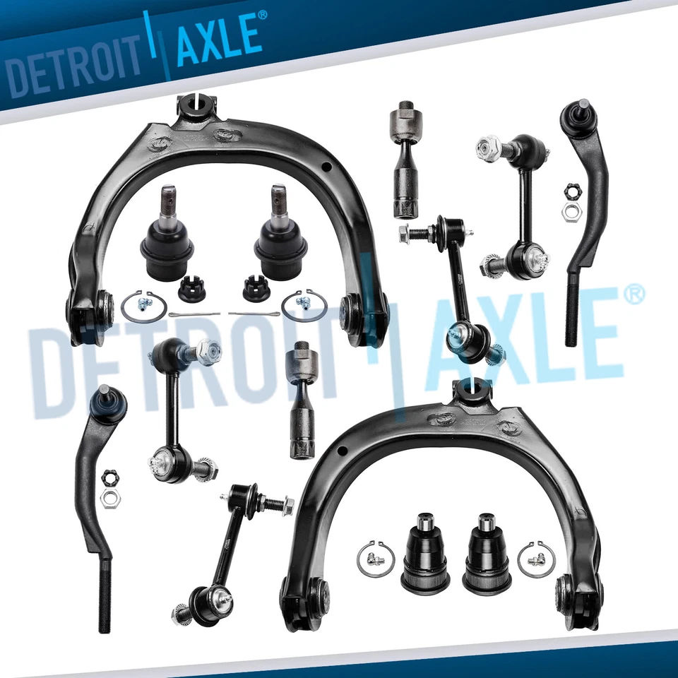14pc Complete Front Rear Control Arm w/ Ball Joint Tie Rod Kit for Trailblazer - Image 1 of 4