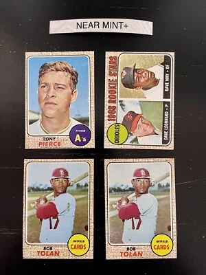 Tarjetas de béisbol 1968 Topps 251-399 (P-NM) - Tú eliges - Completa tu conjunto Foto 1 de 4