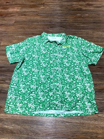 Men's COLUMBIA PFG Omnishield OREGON DUCKS Vented Button Front Shirt Sz XXL Cover