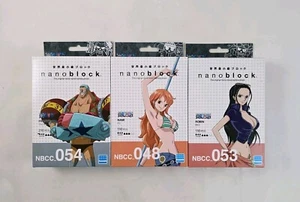 New - Nanoblock One Piece Robin + Nami + Franky Bundle Lot Building Block Kawada - Picture 1 of 3