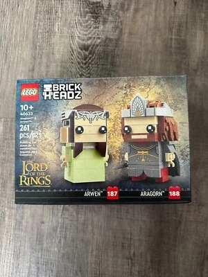 Lego Brickheadz The Lord of the Rings Arwen & Aragon 40632 BRAND NEW - Image 1 of 2