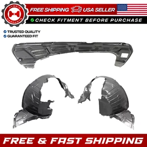 New Front Fender Liner & Engine Under Cover Set For 2007-2012 Nissan Versa - Picture 1 of 9