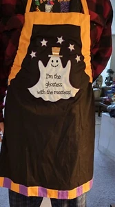 LETZTER ANRUF: HALLOWEEN Küchenschürze GHOSTESS MOSTEST BRANDNEU nicht mehr produziert 2014  - Bild 1 von 3