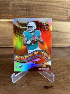 Tua Tagovailoa 2021 Phoenix Flame Throwers Silver # FT-2 Insert Miami Dolphins - Picture 1 of 4