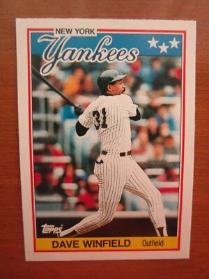 1988 TOPPS BASEBALL  UK MINIS    DAVE WINFIELD   #  85  NEW YORK YANKEES - Image 1 of 4