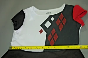 Batman Harley Quinn girl's dress L (10/12) Black/white/red - Picture 1 of 8