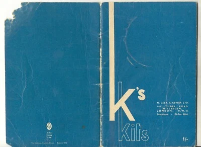 catalogo K'S KEYSER Metal Locomotive Kits 1963 - 3a edizione               E  aa Foto 1 de 4