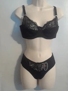 SEXY womens bra size dd's hot lingerie BRA AND PANTIES SETS by paris pink - Picture 1 of 8