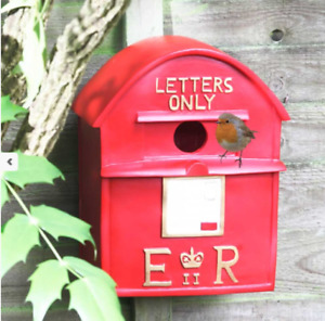 Easylife Post Box Bird House, Garden Nesting Box for Small Birds, Letter Box x x