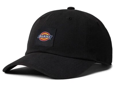 Dickies Washed Canvas Cap Baseball Hat Black Adjustable Snapback WH300BK NWT - Image 1 of 3