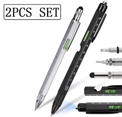 10 in 1 Multitool Tech Tool Pen Cool Construction Gadgets Ballpoint Pen for Men
