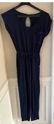 Derek Heart Jumpsuit Medium dark blue with pockets - Image 1 of 2