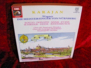 EMI 4 CASSETTE BOX WAGNER DIE MEISTERSINGER VON NURENBERG KARAJAN - Picture 1 of 3