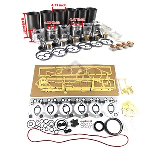 Kit de reconstrucción de motor S6D108 SA6D108-1 SAA6D108E-2 para excavadora Komatsu PC350-6 - Imagen 1 de 8