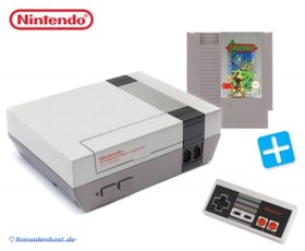 Nintendo NES - Konsole + Castlevania 1 + Original Controller + Zub.