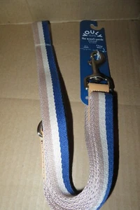 Youly 6FT Dog Lead Leash Blue/Tan Stripe Brand New - Picture 1 of 6