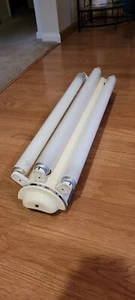 Vintage 1940s 24" Art Deco Fluorescent Light Fixture (3) 24” Bulbs Works Theater - Picture 1 of 5