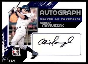 2011 In The Game Heroes & Prospects Addison Maruszak Silver Auto
