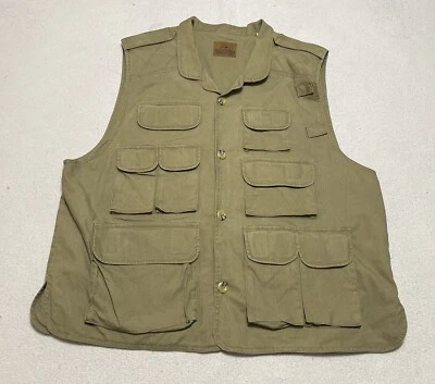 REDHEAD Hunting Fishing Vest Men's XL Olive Green Sleeveless TV798 - Image 1 of 4