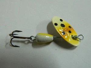 1 CUCCHIAINO MARTIN ROTANTE GIALLO POIS NERO 1 GR LURES H93 - Imagen 1 de 1