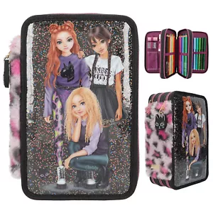 Federmäppchen 3 fach TOPModel Federtasche Federmappe Mädchen REBEL KITTY - Bild 1 von 8