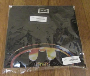 Kith Batman Logo Vintage Tee T-Shirt Size Large Black KHM032794-001 Brand New - Picture 1 of 6