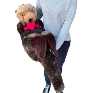 Sea Otter Jumbo Extra Large soft plush stuffed toy 36"/90cm WILD REPUBLIC - NEW - Picture 1 of 3