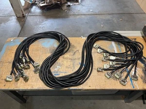 12x JUMPERZ 10' JDB25-DB25 Pro Studio zipline zl8 8 channel snake  - 96 patchbay - Picture 1 of 5