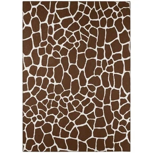 Safari Brown 5 ft. x 7 ft. 6 in. Indoor/Outdoor Washable Indoor/Outdoor Washable - Picture 1 of 11