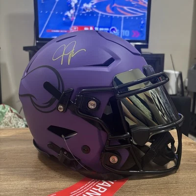 明尼苏达维京人贾斯汀·杰斐逊亲笔签名 Rave SpeedFlex Beckett 正品证书 — 第 1/4 张图片