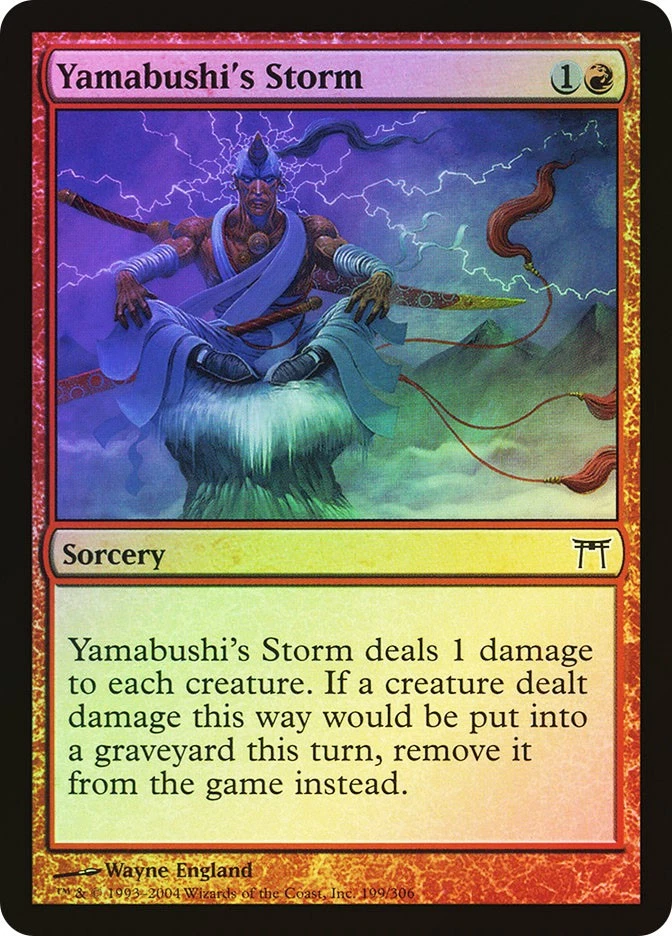 MTG FOIL Yamabushi's Storm  - Champions of Kamigawa #199 - Image 1 of 1