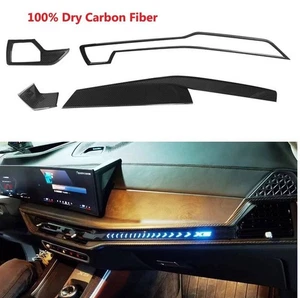 Dry Carbon Fiber Full Set Interior Accessories Kit Trim For BMW X5 G05 LCI 2024+ - Picture 1 of 16