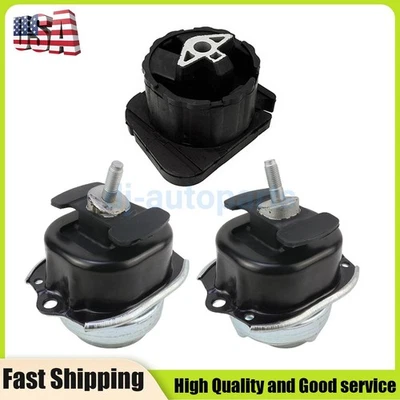 Set of 3 Engine Motor Mounts + Transmission Mounts For BMW E70 X5 X6 E71 F15 F16 - Image 1 of 4