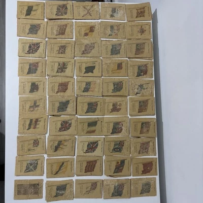 166x1933 Kensitas British Empire silk flags Full set of 48 flags plus duplicates - Image 1 of 4